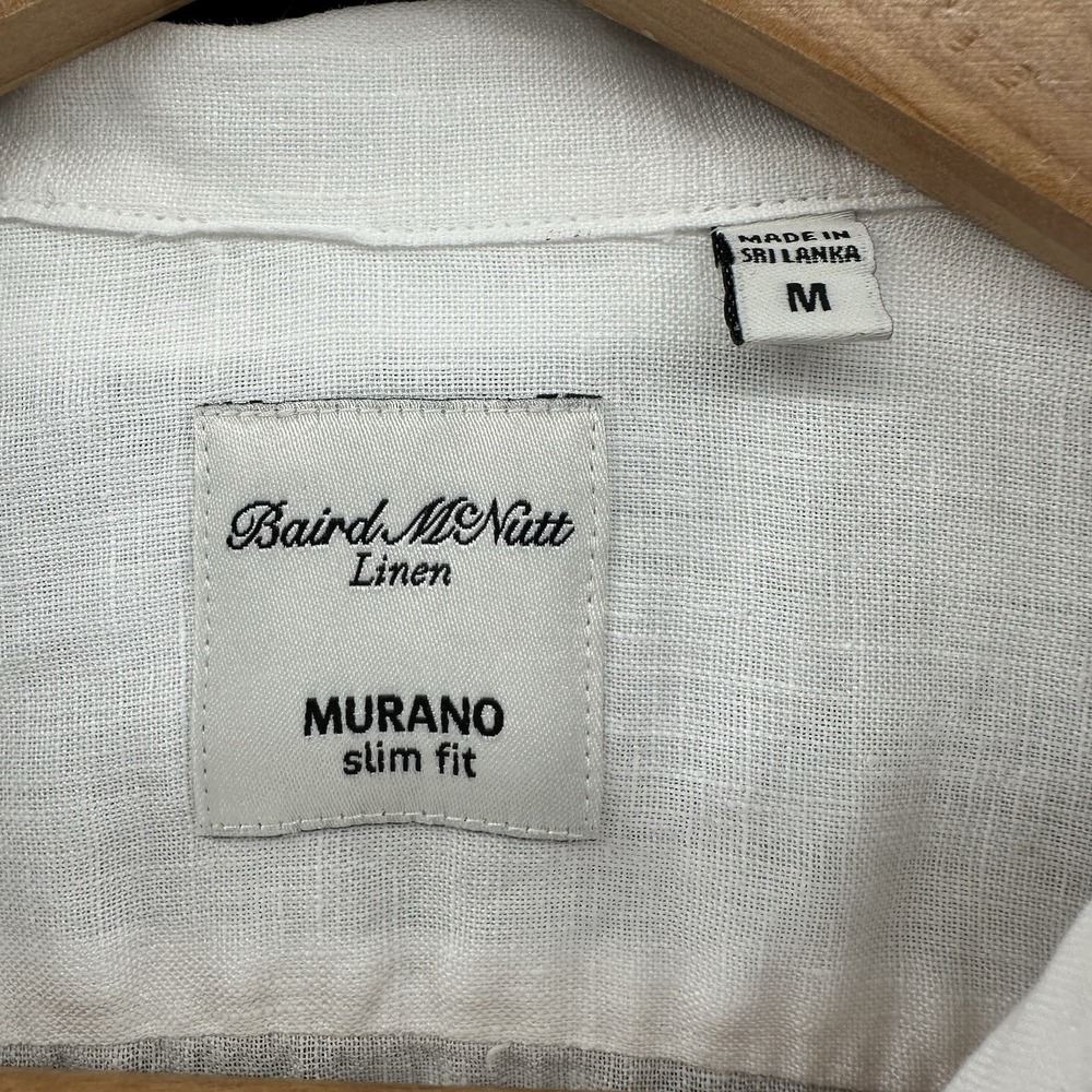 Murano Baird McNutt Women's 100% Linen Shirt M White Coastal Resort HH63 - Picture 8 of 10